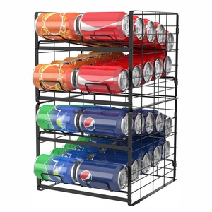 Kitchen Can Rack Organizer Stackable Can Storage Rack for Kitchen Cabinet Pantry Storage Rack Holder