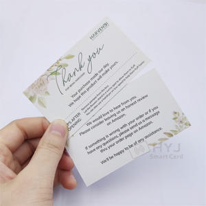 Papel a todo color de alta calidad, Impresión de tarjetas de agradecimiento con su logotipo para productos de <span class=keywords><strong>Amazon</strong></span> Insertar - Product Image 4
