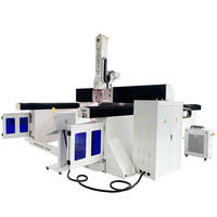 Machine de fraisage CNC 5 axes de haute précision, moteur à haute rigidité, broche 8/12KW pour le bois, la mousse, l'aluminium, les moules, les bateaux, les yachts, les voitures, les statues