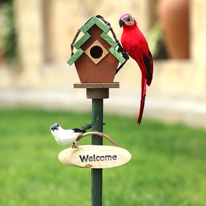 Luxurious Blue <strong>Birdhouse</strong> for Outdoor Garden Bird Watching Hanging <strong>Birdhouses</strong> for Wooden Hummingbird and Bluebird House - Product Image 3