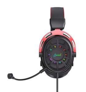 <span class=keywords><strong>Auriculares</strong></span> para juegos con <span class=keywords><strong>cable</strong></span> de luz RGB de 40mm, <span class=keywords><strong>auriculares</strong></span> de malla de acero para PS4/PS5/PC/Switch, <span class=keywords><strong>auriculares</strong></span> para juegos compatibles para DJ, aviación deportiva - Product Image 2