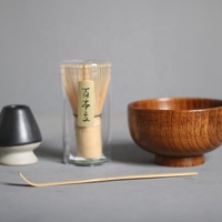 Bol en céramique Matcha Essential Support de fouet en bambou Sets de fouets Matcha Starter en bambou