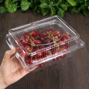 Boîte de fruits en gros boîte d'emballage de fruits en plastique PET transparent jetable de haute qualité cerises fraise cerise 1000 <span class=keywords><strong>g</strong></span> - Product Image 5