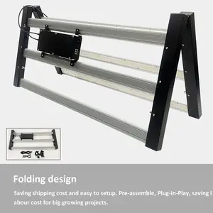 Lampe de croissance Samsung commerciale serre intérieure système de culture horticole 640W pliant spectre complet Led plante élèvent la lumière - Product Image 5