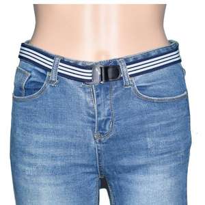 Ceinture élastique en polyester et élastodiène avec boucle en alliage pour hommes et femmes, idéale pour les vêtements et le quotidien – Grande vente mode - Product Image 5