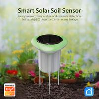 Capteur de température et d'humidité du sol solaire intelligent Tuya WiFi ZigBee NAS-STH02B en ABS pour l'irrigation et les fournitures de jardin
