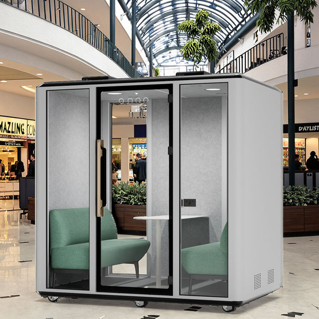 Prefab Acoustic Office Pods Soundproof Portable Sound Recording Booth Mobile Soundproof Booth Music Acoustic Phone Booth Office