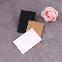 Carte en papier d'emballage pour bijoux MIO personnalisée, 6*9 cm, carte d'affichage pour boucles d'oreilles et colliers, 100 pièces, logo personnalisé, carte d'emballage vierge
