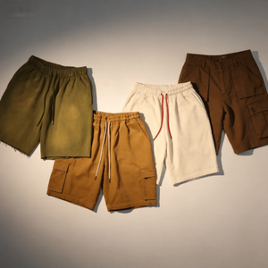 Men's Custom Cargo Shorts Multi Pocket Outdoor Shorts with Personalized Logo Printing - Product Image 1