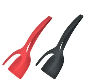 Non-Stick Silicone Egg Turner 2-in-1 Egg Flipper Spatula Egg Clamp For Pancake French Toast and Omelet Making