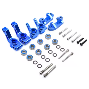 NTFHOBBY Bloc de roulettes avant et blocs de direction en alliage d'aluminium et porte-essieux arrière Wto Roulements à billes pour <span class=keywords><strong>Traxxas</strong></span> 2WD Slash - Product Image 6