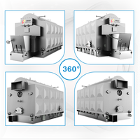 Tubo de agua horizontal bajo de caldera de vapor DZL de 1 tonelada de diseño profesional para uso Industrial para pellets de biomasa biológica de astillas de madera de carbón