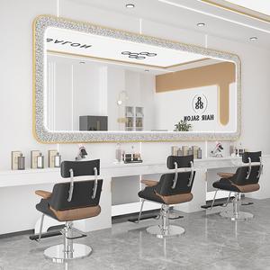 Espejo de Salón Moderno de MDF, Espejo de Cuerpo Entero para Barbería con Luces, Espejo Especializado para Permanentes y Tintes para Peluquerías - Product Image 5