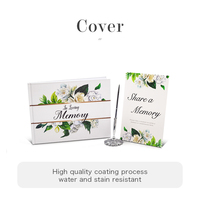 Carnet de planification de mariage personnalisable 2027, couverture rigide en carton, coffret livre d'or avec stylo