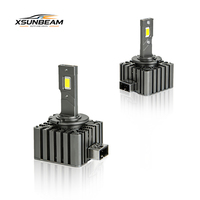 Nouveaux phares LED sans erreur de la série D, D1S, à double tube en cuivre, phares LED pour voiture