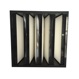 De alta calidad de gran volumen de aire V tipo de filtro de Sub-alta eficiencia del filtro de aire - Product Image 3