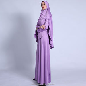 2022新迪拜谦虚时尚女性卡夫坦土耳其穆斯林头巾阿巴亚伊斯兰服装两件透气阿巴亚 - Product Image 6