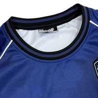 Camiseta de Fútbol con Diseño de Parches Sublimados, Personalizada, Informal, Holgada, Clásica, Retro, Unisex, de Secado Rápido
