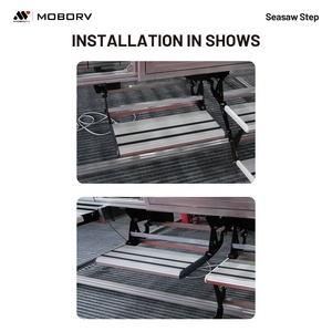 Marchepied de <span class=keywords><strong>camping</strong></span>-car MOBORV en aluminium 12V, durable, automatique/manuel, motorisé, étanche, antidérapant, capacité de charge 200 kg - Product Image 5