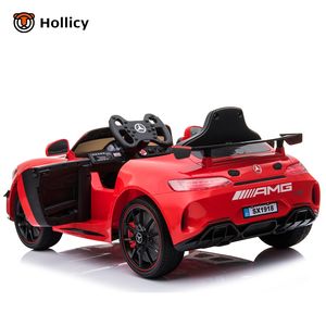 Voiture à pédales pour enfants <span class=keywords><strong>Mercedes</strong></span> Benz GT4 AMG, véhicule en plastique pour enfants avec télécommande - Product Image 5