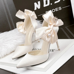 Zapatos <span class=keywords><strong>de</strong></span> tacón alto para mujer, calzado Sexy <span class=keywords><strong>de</strong></span> boda, zapatos <span class=keywords><strong>de</strong></span> novia, <span class=keywords><strong>sandalias</strong></span> <span class=keywords><strong>de</strong></span> aguja <span class=keywords><strong>blancas</strong></span> para boda - Product Image 2