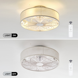 Giá tốt nhất decorbedroom 6 tốc độ im lặng DC tuôn ra núi Boho lồng quạt trần với ánh sáng - Product Image 4