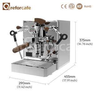 เครื่องชงกาแฟเอสเพรสโซแบบกึ่งอัตโนมัติ รุ่นคลาสสิค โปรเฟสชั่นแนล 15 บาร์ E61 สำหรับร้านกาแฟ - Product Image 6