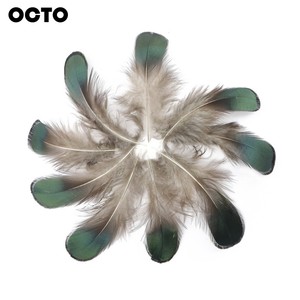 Bricolage 100 pièces 4-8CM cuivre Amherst pour femme, irisé, vert, Bronze, plume de <span class=keywords><strong>faisan</strong></span> doré, Plumage - Product Image 4