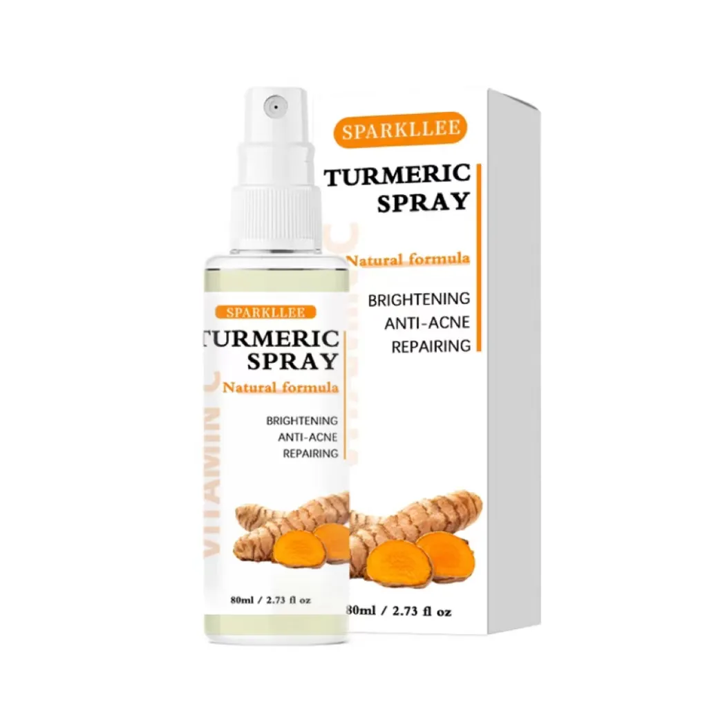 Vendita calda sbiancamento dell'umidità curcuma acqua Toner efficace Anti-acne schiarente rassodante pelle correttore curcuma Toner Spray