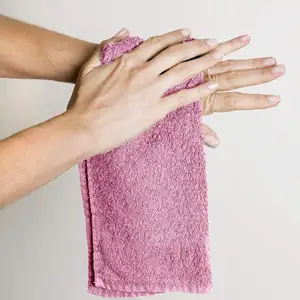 100% Cotton Pink Salon Hair Towel Cotton Washcloths Anti-bleach Towels Bleach Proof Salon Towels For Nail Hair Salon