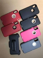 Étui de téléphone robuste antichoc OT à 3 couches pour iPhone 16 Pro Max Plus 15 14 13 Étui de téléphone hybride