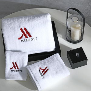 Ensemble <span class=keywords><strong>de</strong></span> Serviettes <span class=keywords><strong>de</strong></span> <span class=keywords><strong>Bain</strong></span> 5 Étoiles <span class=keywords><strong>de</strong></span> Luxe pour Hôtel, 100% Coton 16S, avec <span class=keywords><strong>Serviette</strong></span> <span class=keywords><strong>de</strong></span> Visage - Product Image 1