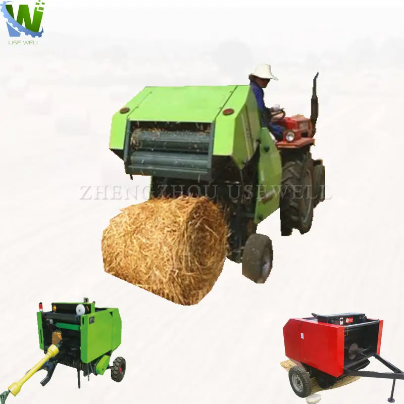 Mini Vòng rơm hái baling máy thông rơm Silage balers hay đi bộ bundling bao bì wrapper máy