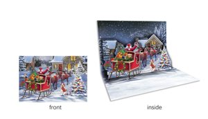 Noël bonhomme de neige festif hiver arbre de Noël décoration de vacances cadeau cartes de voeux - Product Image 4