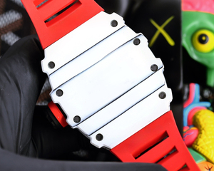 Montre mécanique de luxe de haute qualité, résistante à l'eau, avec cadran squelette lumineux, bracelet en caoutchouc, boîtier en fibre de carbone - Product Image 4