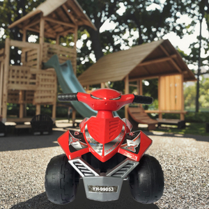 ATV Kids <span class=keywords><strong>Quad</strong></span> Ride-On Voiture à pédales <span class=keywords><strong>électrique</strong></span> à piles Jouet à 4 roues en plastique noir - Product Image 6