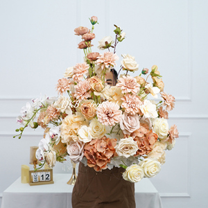 <strong>Wholesale</strong> Decor Artificial <strong>Flower</strong> Ball Arrangement Wedding Centerpieces for Wedding Table Party Decorations <strong>Silk</strong> <strong>Flowers</strong>