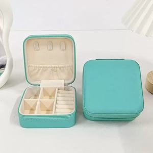 Miniature Travel <strong>Jewelry</strong> Gift <strong>Box</strong> Portable <strong>Jewelry</strong> Storage <strong>Box</strong> Customized Pu Leather Small <strong>Jewelry</strong> <strong>Box</strong> Packaging - Product Image 2