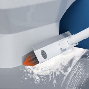 Cepillo de suelo de baño promocional dos en uno de mango largo de cerdas duras para el hogar Baño limpieza artefacto cepillo para huecos - Product Image 5