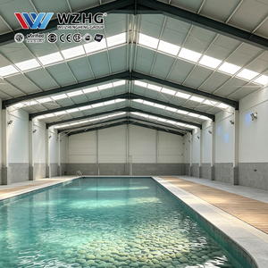 Piscines de villégiature avec structures en acier préfabriquées pour les activités aquatiques familiales et les loisirs des invités - Product Image 1