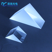 Prisma de vidrio óptico triangular BK7 K9 de ángulo recto isósceles de 90 grados para proyector