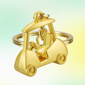 Sáng Tạo 3D Phim Hoạt Hình Phong Cách Sân Golf Xe Mặt Dây Chuyền Keychain Bền Kim Loại Ánh Sáng Keychain Cho Kinh Doanh Hoặc Tham Quan Ý Tưởng Quà Tặng - Product Image 1