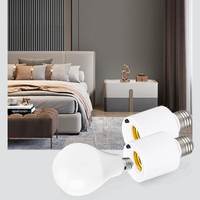 E27 Dudukan Lampu Remote Kontrol Nirkabel Sakelar Timer Pintar Jam Dapat Diatur AC 85-165V Sekrup Plastik Dudukan Bohlam Multi-lampu