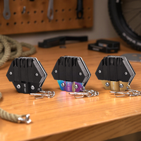 Couteau de défense personnel mini EDC multifonctionnel pour l'extérieur, en acier inoxydable, tranchant, utilitaire de poche, ouvre-lettres manuel, porte-clés