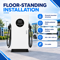 Borne de Recharge Rapide DCFast 100kW CCS2 à Refroidissement Liquide Double Pistolet OCPP 1.6J Station de Service Facturation Intelligente Paiement QR Équilibrage Dynamique du Chargeur