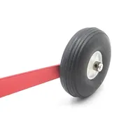 2 roues élastiques de 1 à 5 pouces en caoutchouc PU EVA Nylon de qualité pour modèles d'avions RC à voilure fixe, moulées par injection, pour bricolage
