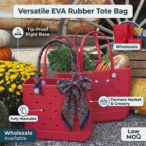 Sac de plage personnalisé en EVA, sac fourre-tout imperméable en caoutchouc, grande capacité, lavable, anti-sable, sac de piscine perforé, sac de voyage pour bateau, sac de courses - Product Image 4