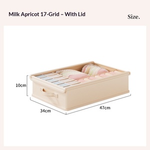 Fabric Underwear Panty Storage Box Drawer Divider Organizer Compartmentalized Storage Bra Sock Storage Tool 16L Capacity - Product Image 2