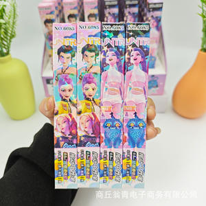 Stylo gel K-pop <span class=keywords><strong>Demon</strong></span> Hunters, nouvelle boîte mystère, papeterie hautement esthétique avec des motifs de dessins animés mignons, style INS, 14 ans et plus - Product Image 3