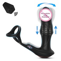 9 fréquences vibrantes, télécommandé, Big Ass Toy Tail, plug anal, plugs anaux, anneau de pénis pour hommes